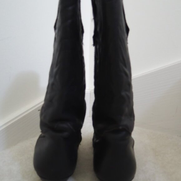Ladies Cowboy Boots Size 8M Black Leather Western Boot by Seychelles - Picture 12 of 14